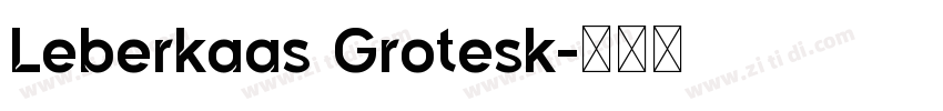 Leberkaas Grotesk字体转换